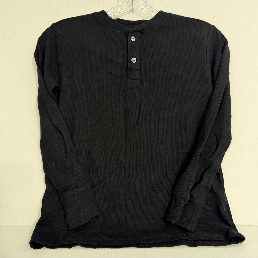 The Children’s Place Black Long-Sleeve Henley Shirt